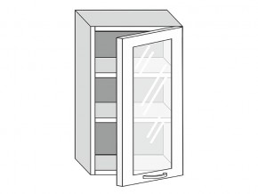 19.50.3 Шкаф настенный (h=913) на 500мм с 1-ой стекл. дверцей в Аше - asha.магазин96.com | фото