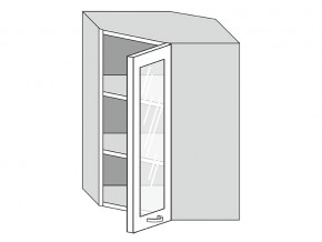 19.60.3у Шкаф настенный (h=913) угловой на 600мм со стекл. дверцей в Аше - asha.магазин96.com | фото
