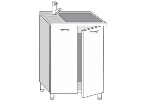 2.60.2м Шкаф-стол на 600мм под врезную мойку с 2-мя дверцами в Аше - asha.магазин96.com | фото