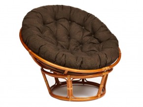 Кресло Papasan 23/01 W с подушкой Cognac, ткань Коричневый в Аше - asha.магазин96.com | фото