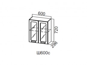 Ш600с/720 Шкаф навесной 600/720 (со стеклом) в Аше - asha.магазин96.com | фото